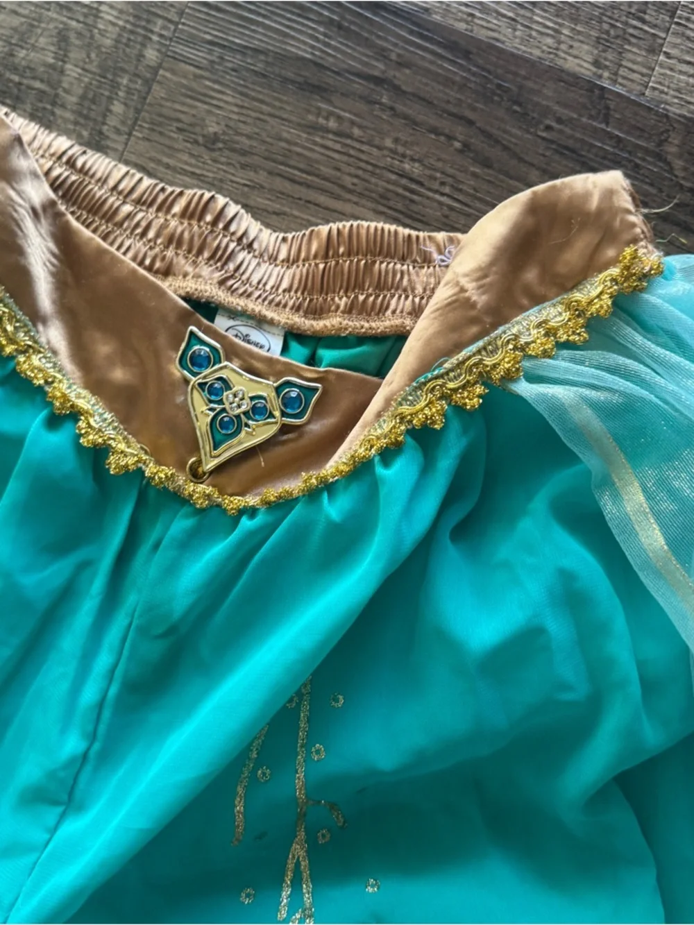 Disney Teal and Gold Costume Harem Pants - Picture 2 of 4